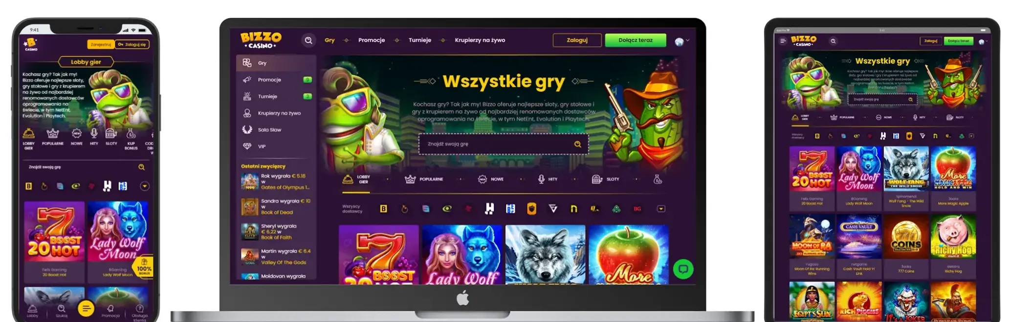 Bizzo na urządzeniach mobilnych