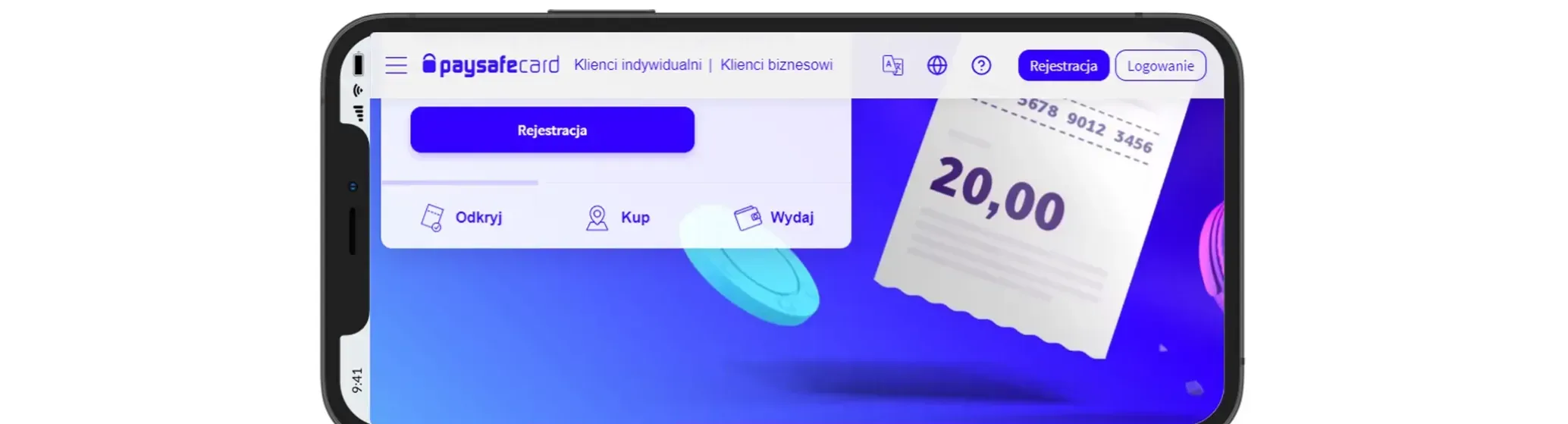 Podstawowe dane dotyczące paysafecard