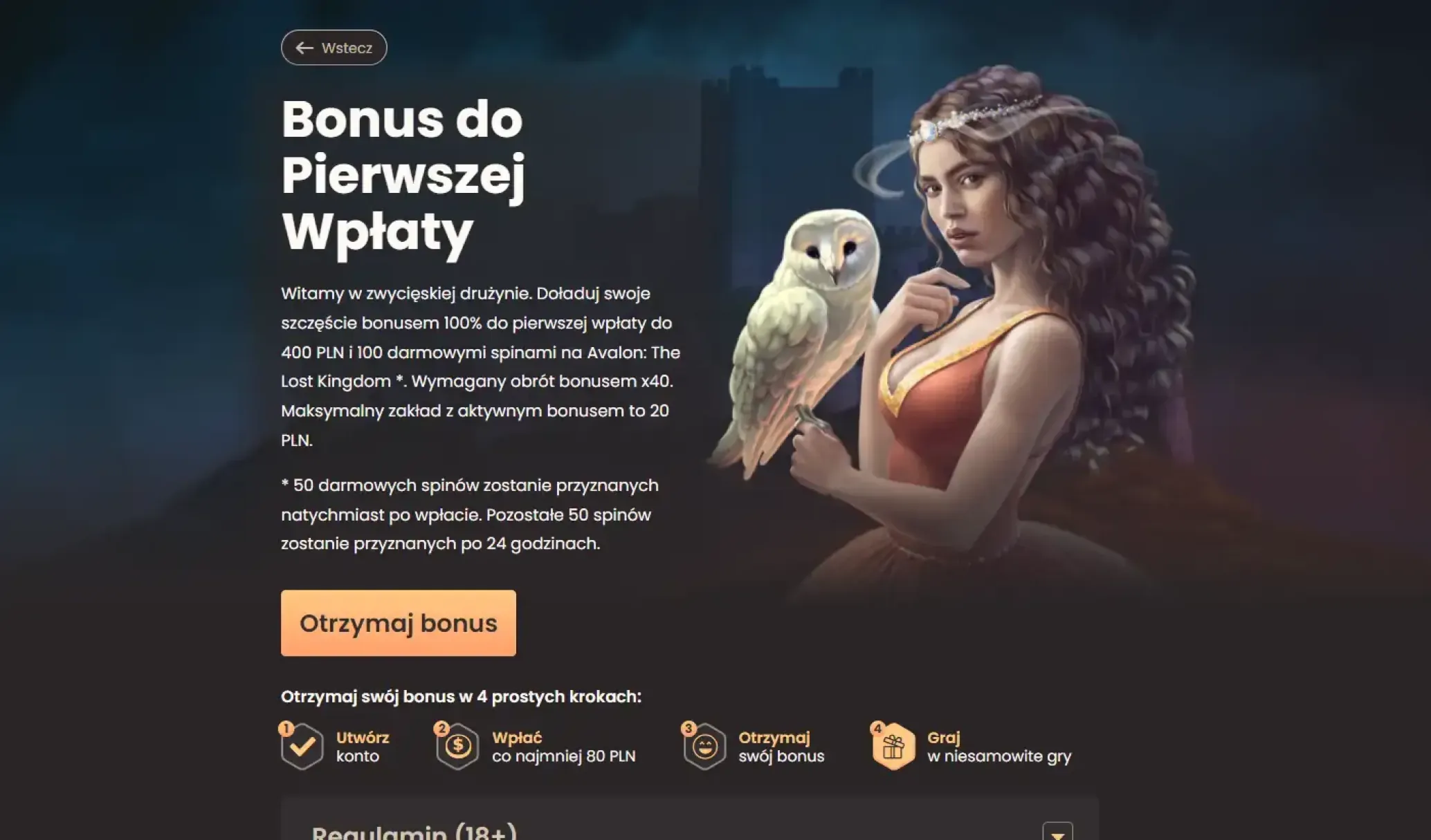 Bonus powitalny w National Casino