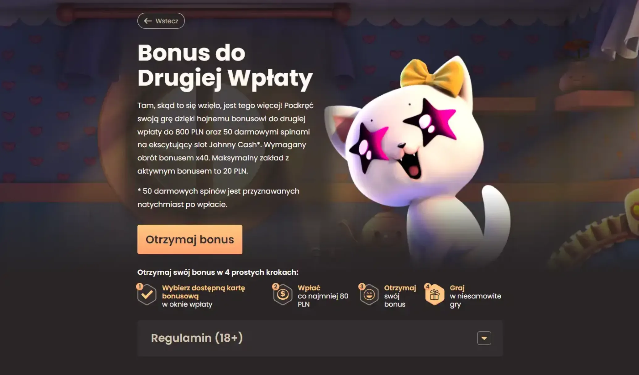 Bonus za drugi depozyt w Casino National