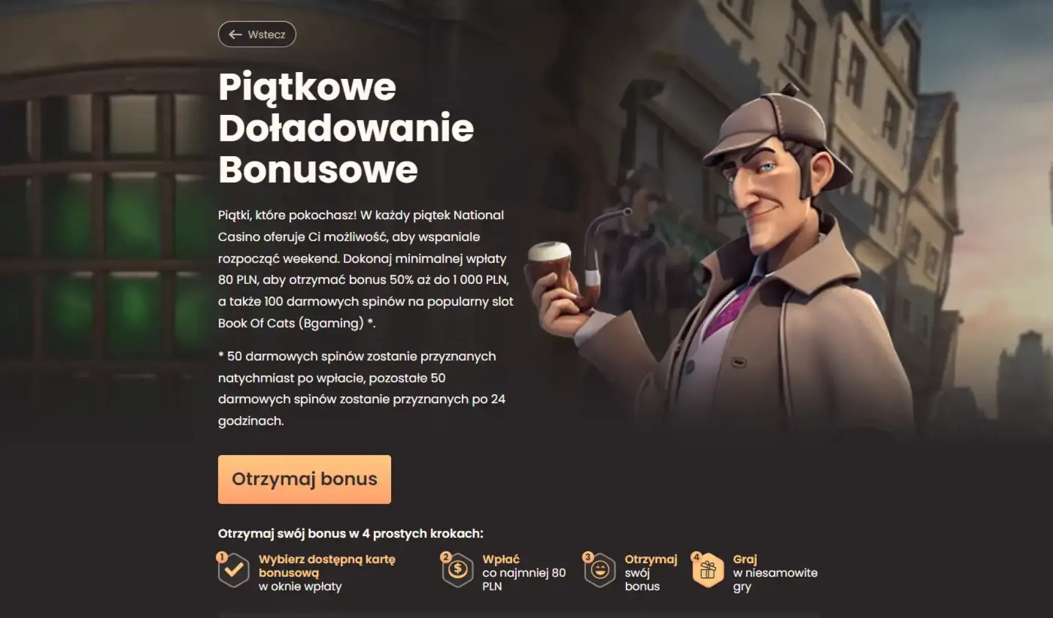 Bonus za piątkowe doładowanie w National Casino