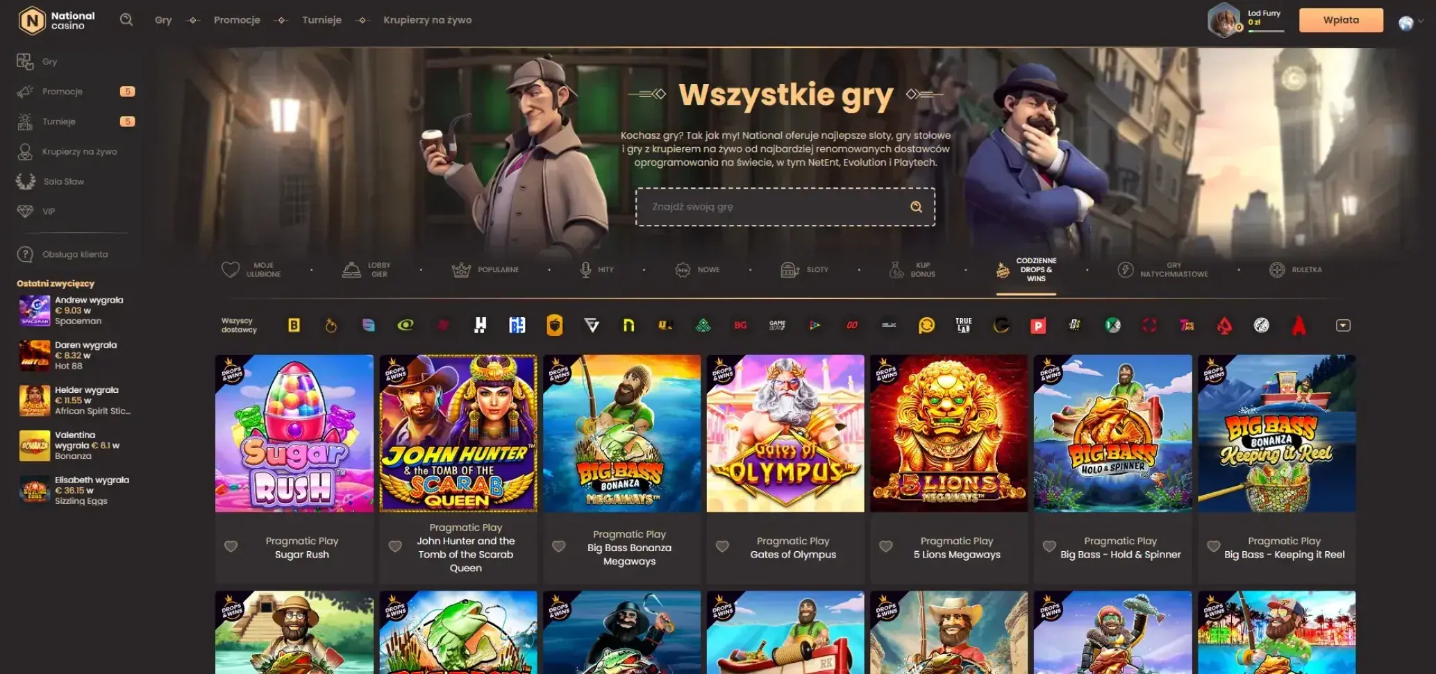 Codzienne Drops&Wins