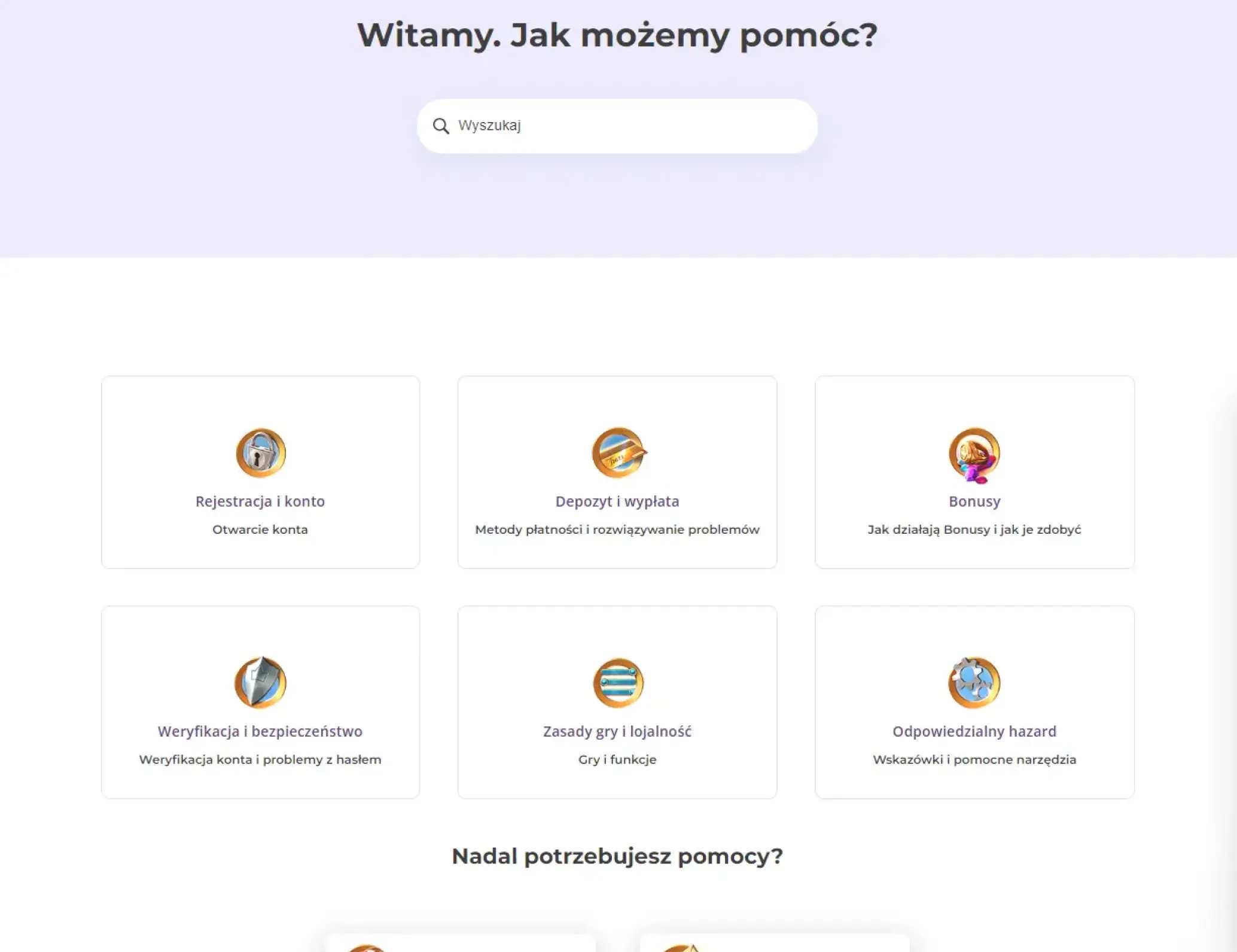 Wsparcie klienta w Tsars Casino